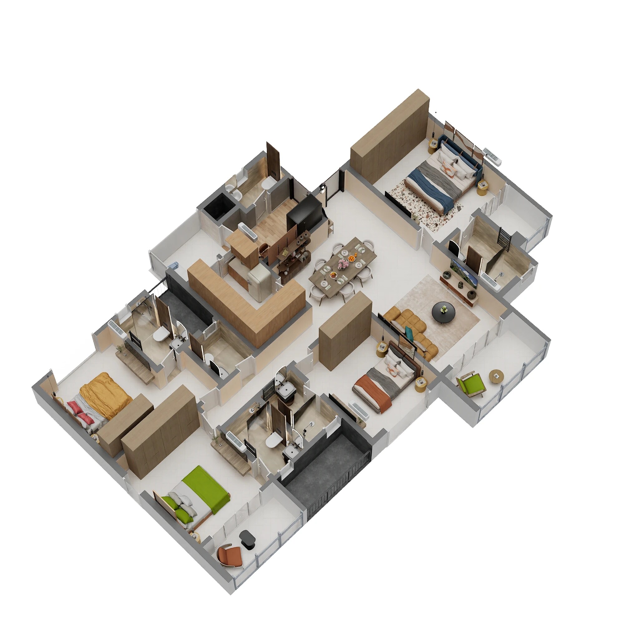 4 BHK 2492 Sq. Ft. Apartment