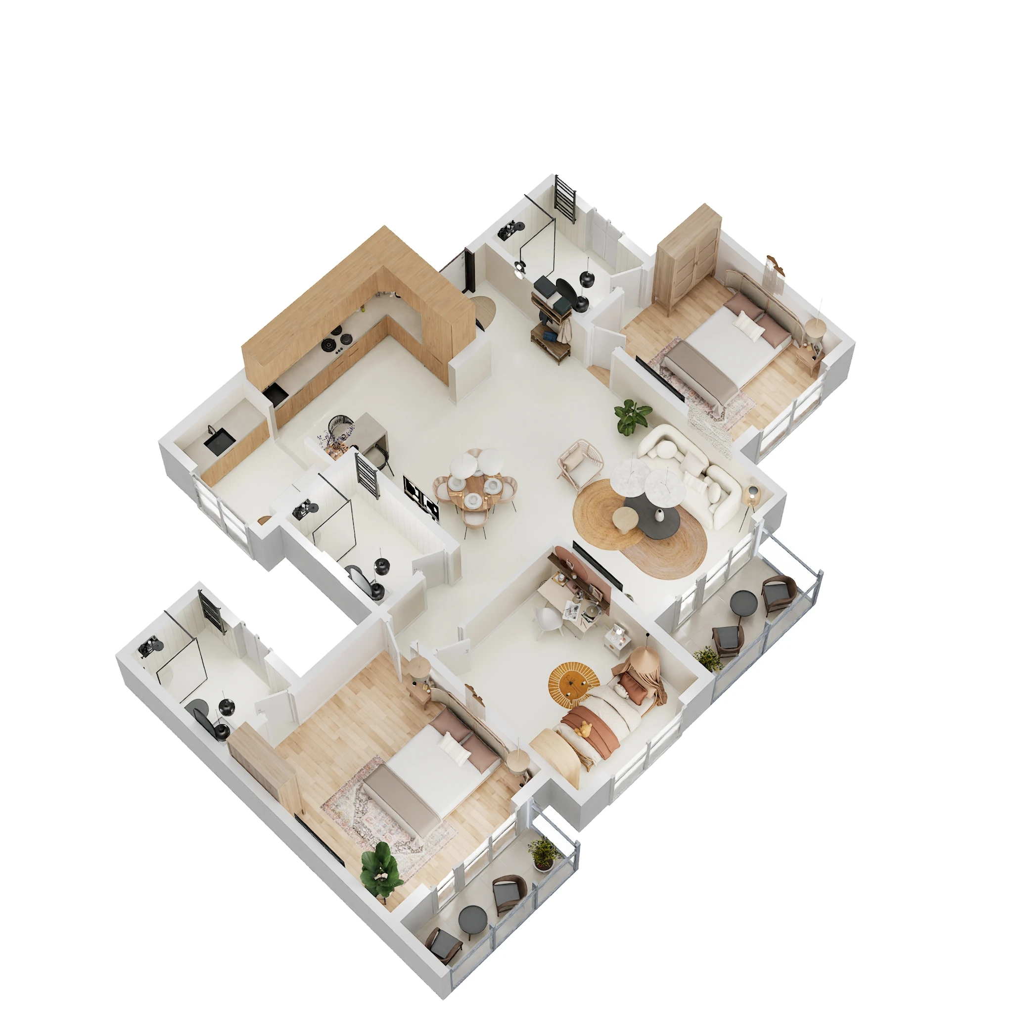 3 BHK 1657 Sq. Ft. Apartment in Ebony At Brigade Orchards