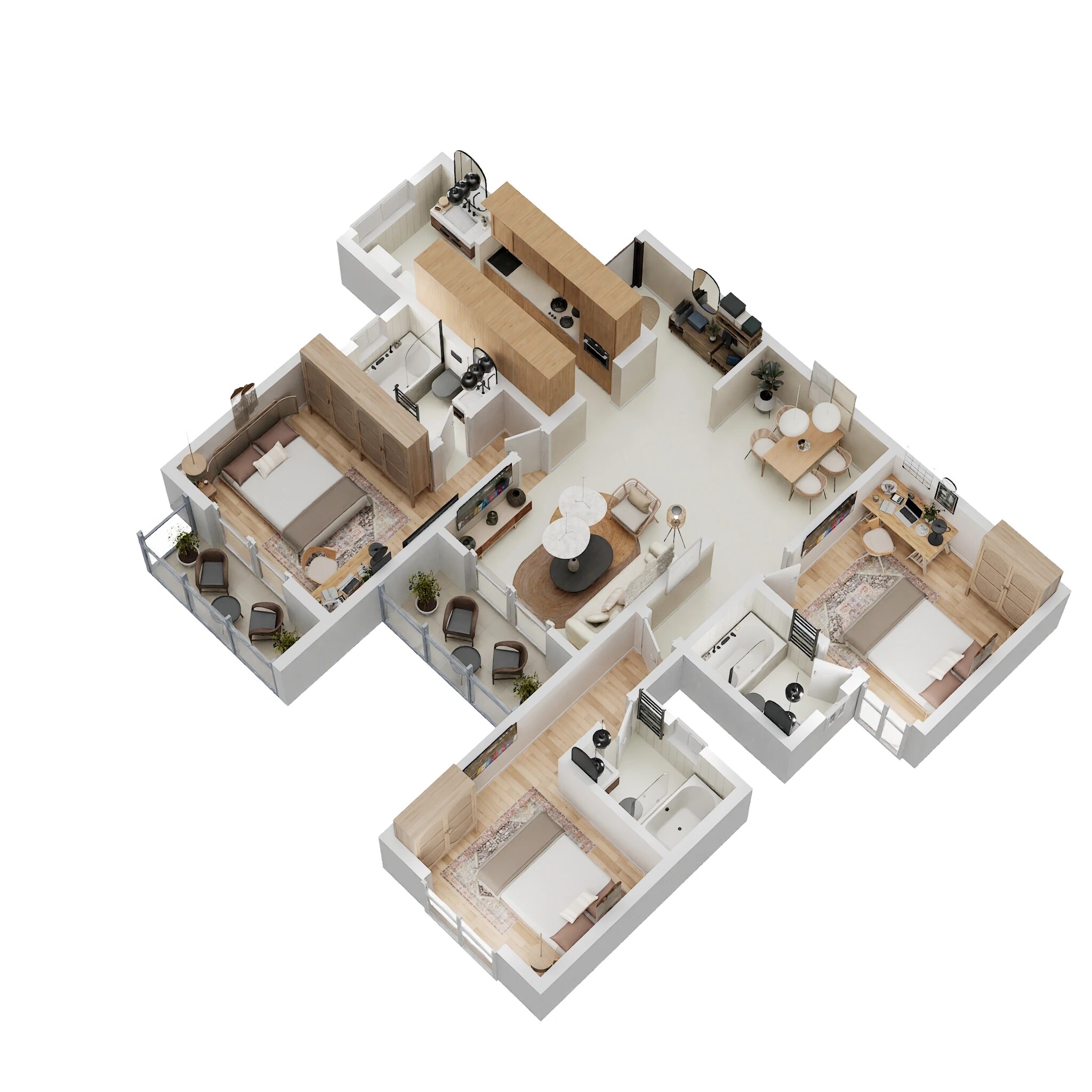 3 BHK 1897 Sq. Ft. Apartment