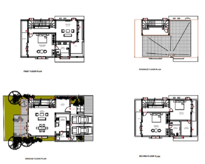 Floor plan of 3 BHK 3919 Sq. Ft. Apartment in Edifice Villa Valley Yelahanka, Bangalore