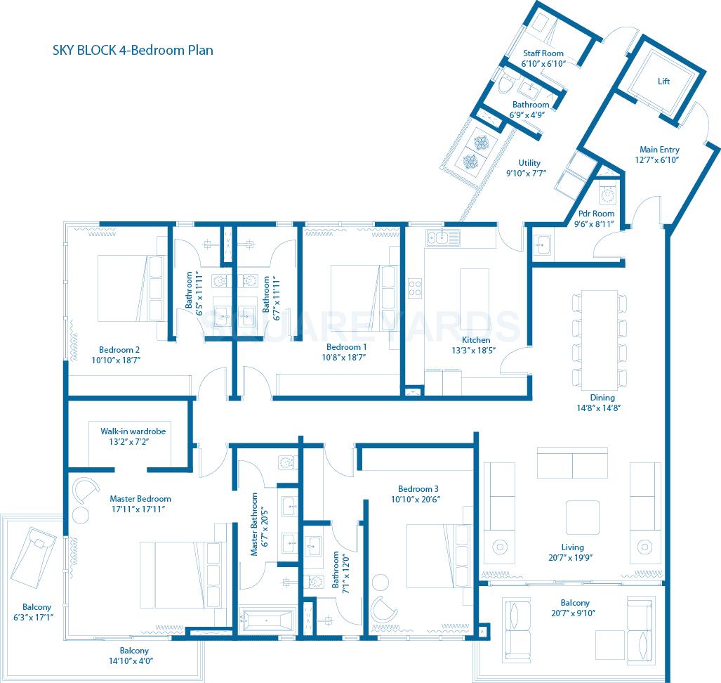 Other, embassy-lake-terrace 4 Bedroom 3108 Sq.Ft. Apartment In Hebbal Bangalore 8749338