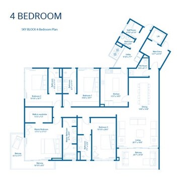  4 BHK Apartment at Embassy Lake Terraces, Hebbal – for Rent