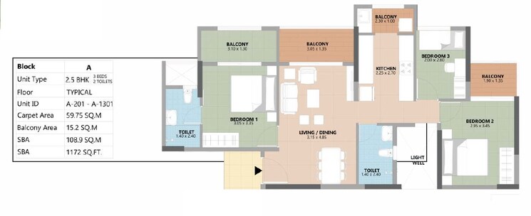 Other, esteem-south-park 2 Bedroom 1172 Sq.Ft. Apartment In Bannerghatta Road Bangalore 8797376
