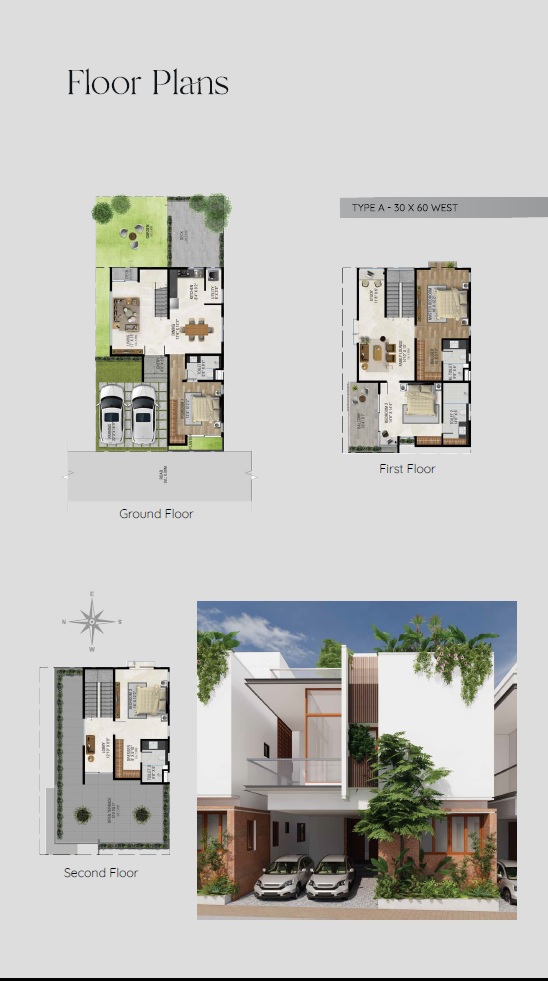 4 BHK 1800 Sq. Ft. Villa in EVO Aeris