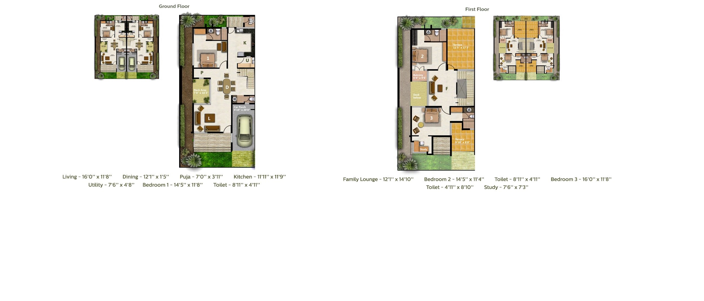 Floor plan of 3 BHK 2807 Sq. Ft. Apartment in Fire Luxur The Empyrean Phase 1, Bangalore
