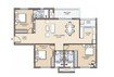 Fortius Waterscape 3 BHK Layout