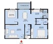 Fortuna Acacia 2 BHK Layout