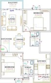 Fortuna Viva 2 BHK Layout