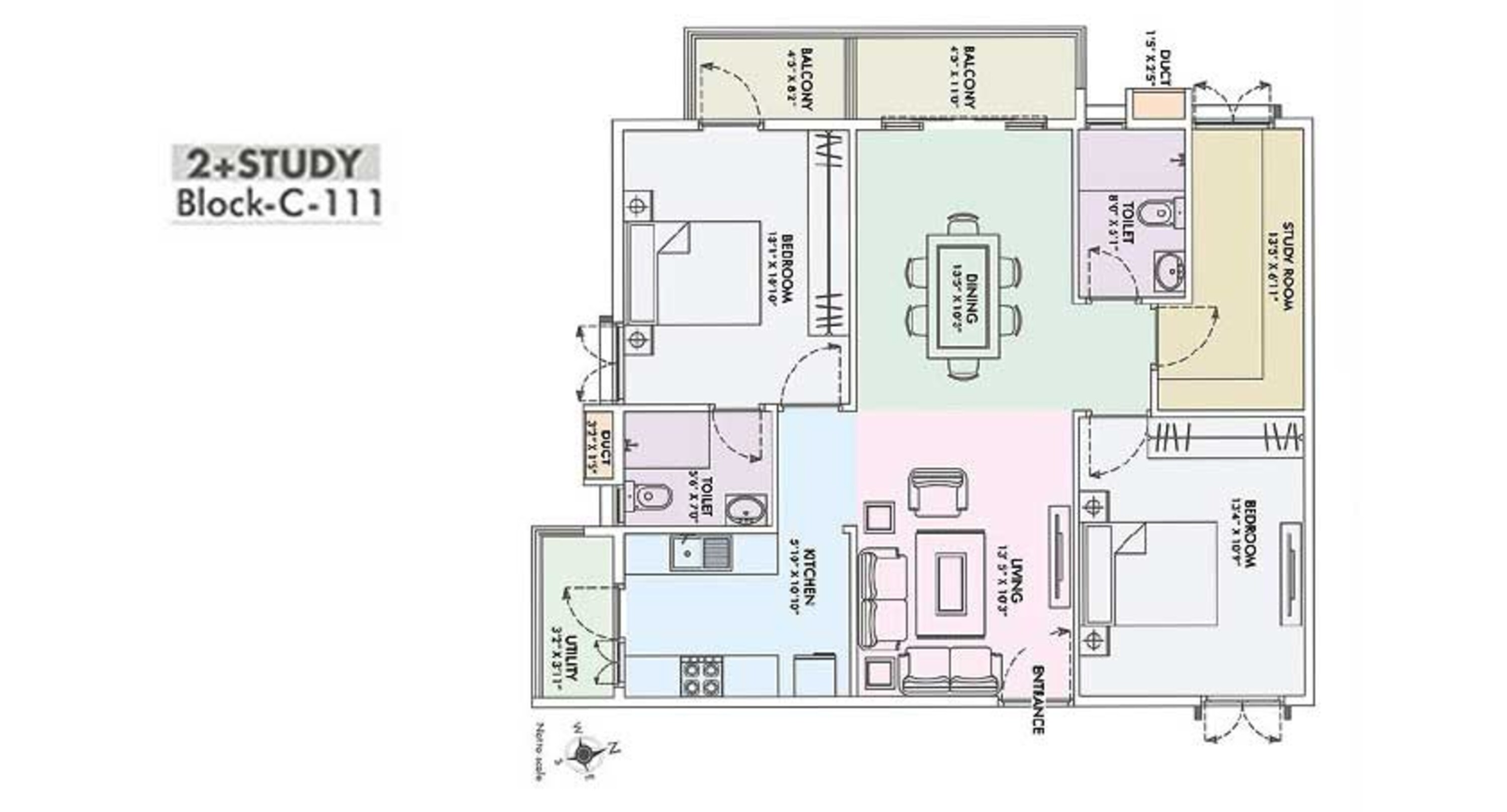 fortuna viva apartment 2bhkst 1269sqft121