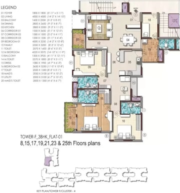  3 BHK Apartment at G Corp The Icon, Thanisandra Main Road – for Rent