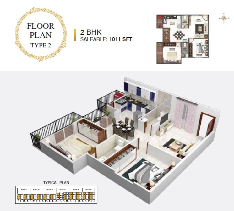 Other, global-celesta 2 Bedroom 1017 Sq.Ft. Apartment In Chandapura Bangalore 8214424