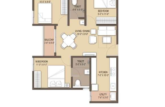 gm orchid enclave apartment 3bhk 990sqft41