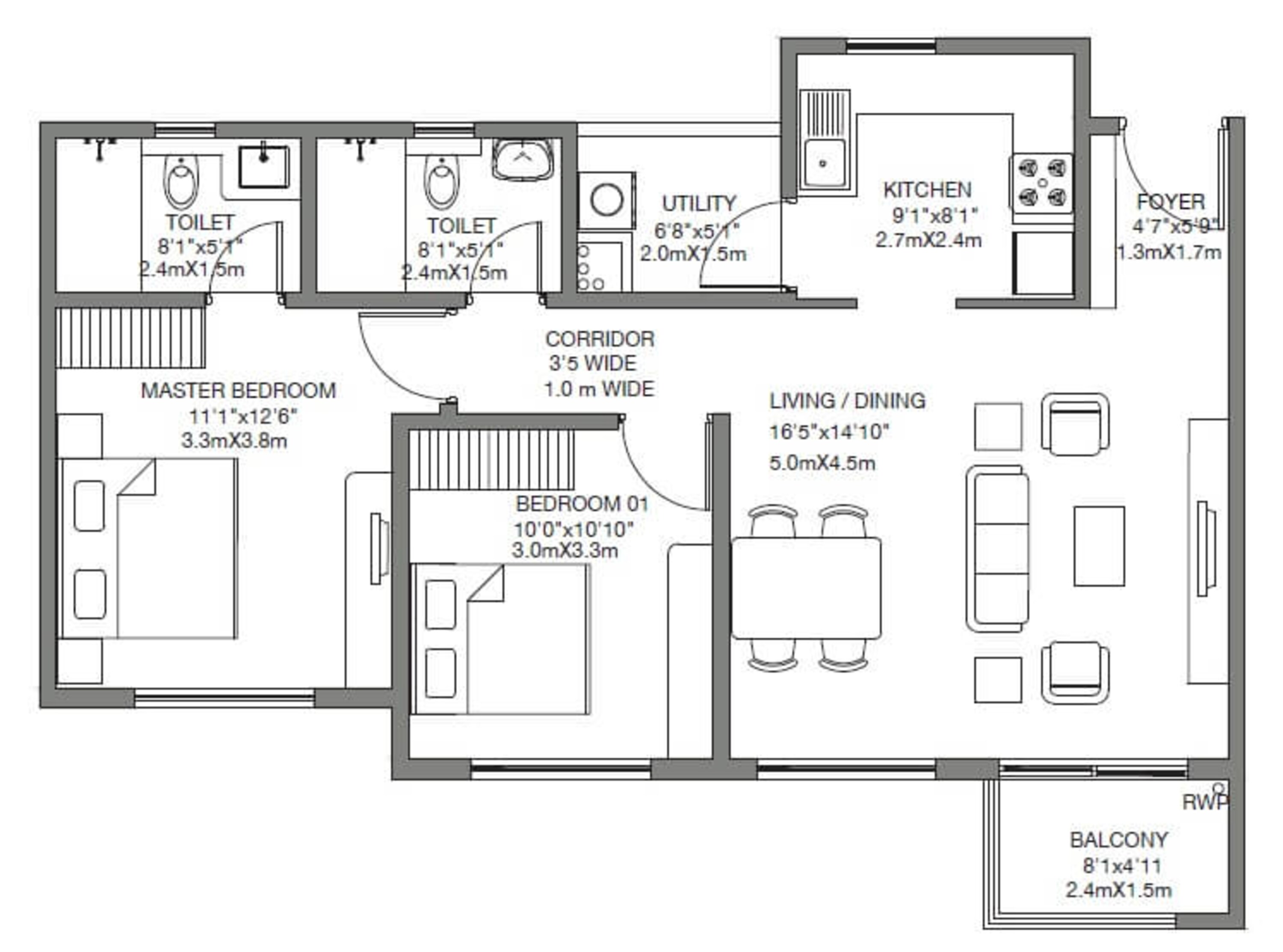 godrej 24 sarjapur apartment 2bhk 1114sqft 1