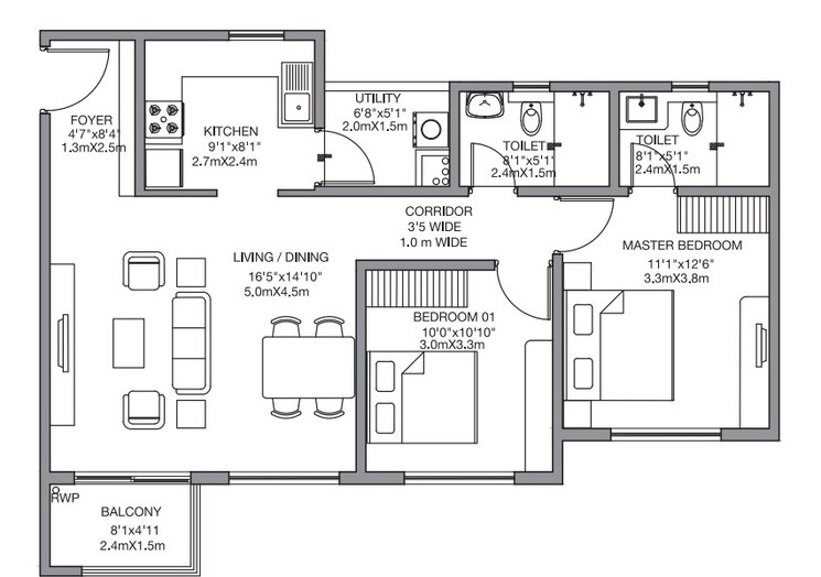 Other, godrej-24-sarjapur 2 Bedroom 1131 Sq.Ft. Apartment In Sarjapur Road Bangalore 8716677