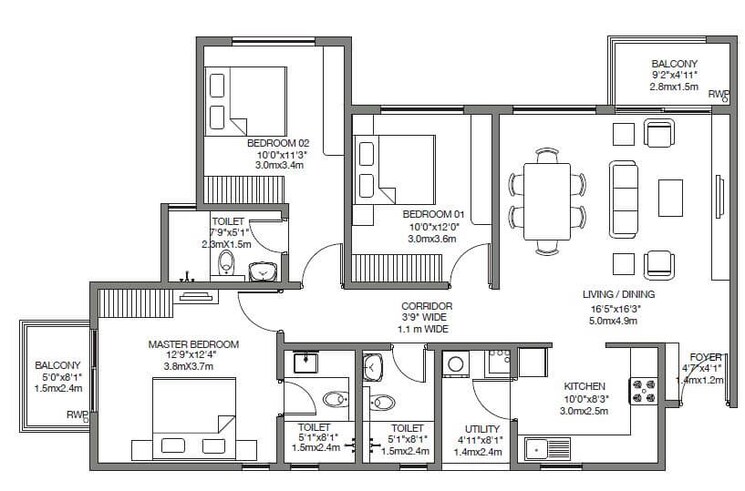 Other, godrej-24-sarjapur 3 Bedroom 1550 Sq.Ft. Apartment In Sarjapur Road Bangalore 8683514