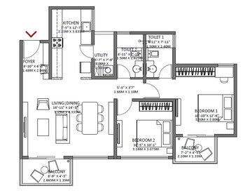  2 BHK Apartment at Godrej Air, Whitefield – for Sale