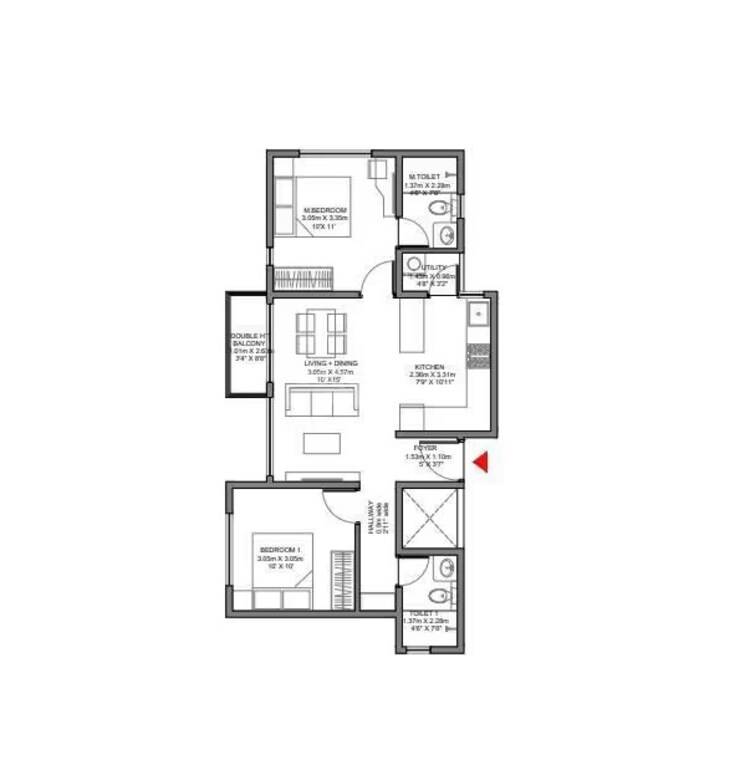 Other, godrej-ananda 3 Bedroom 1229 Sq.Ft. Apartment In Bagaluru Bangalore 8697075