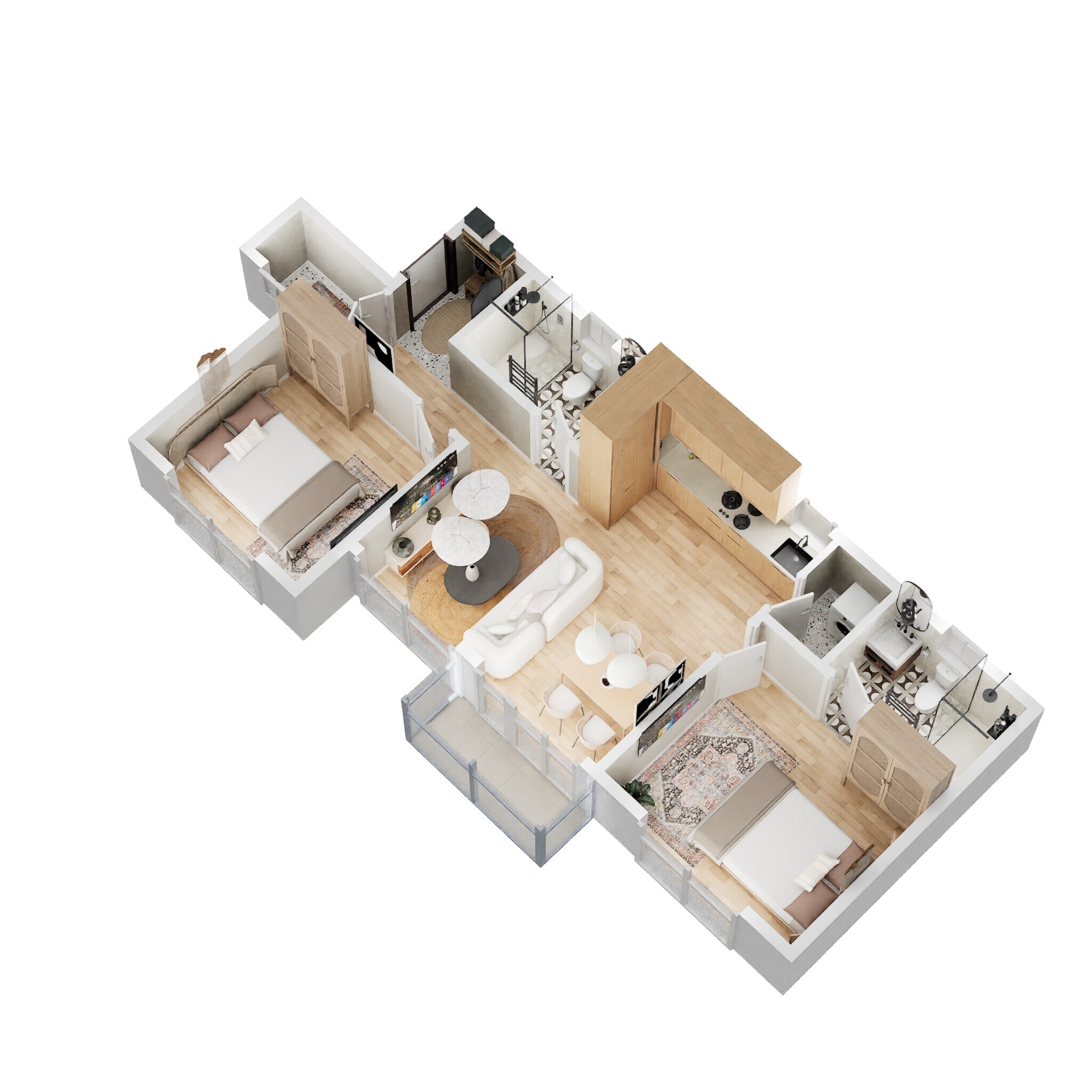 3 BHK 1630 Sq. Ft. Apartment