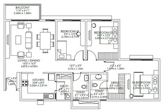 3 BHK Apartment For Resale in Godrej Aqua International Airport Road Bangalore  8099257