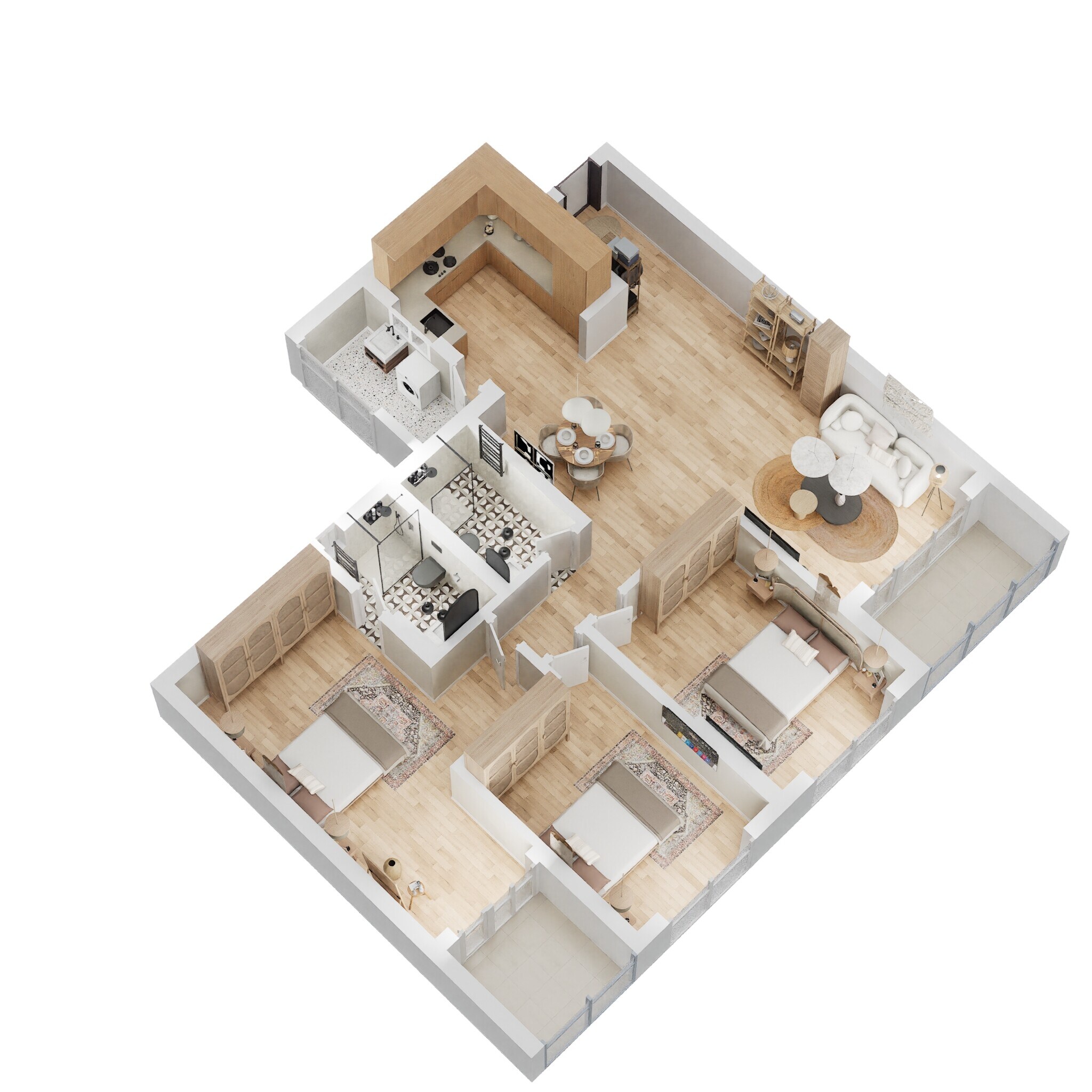 3 BHK 1710 Sq. Ft. Apartment