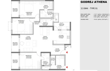  3 BHK Apartment at Godrej Athena, Indiranagar – for Sale