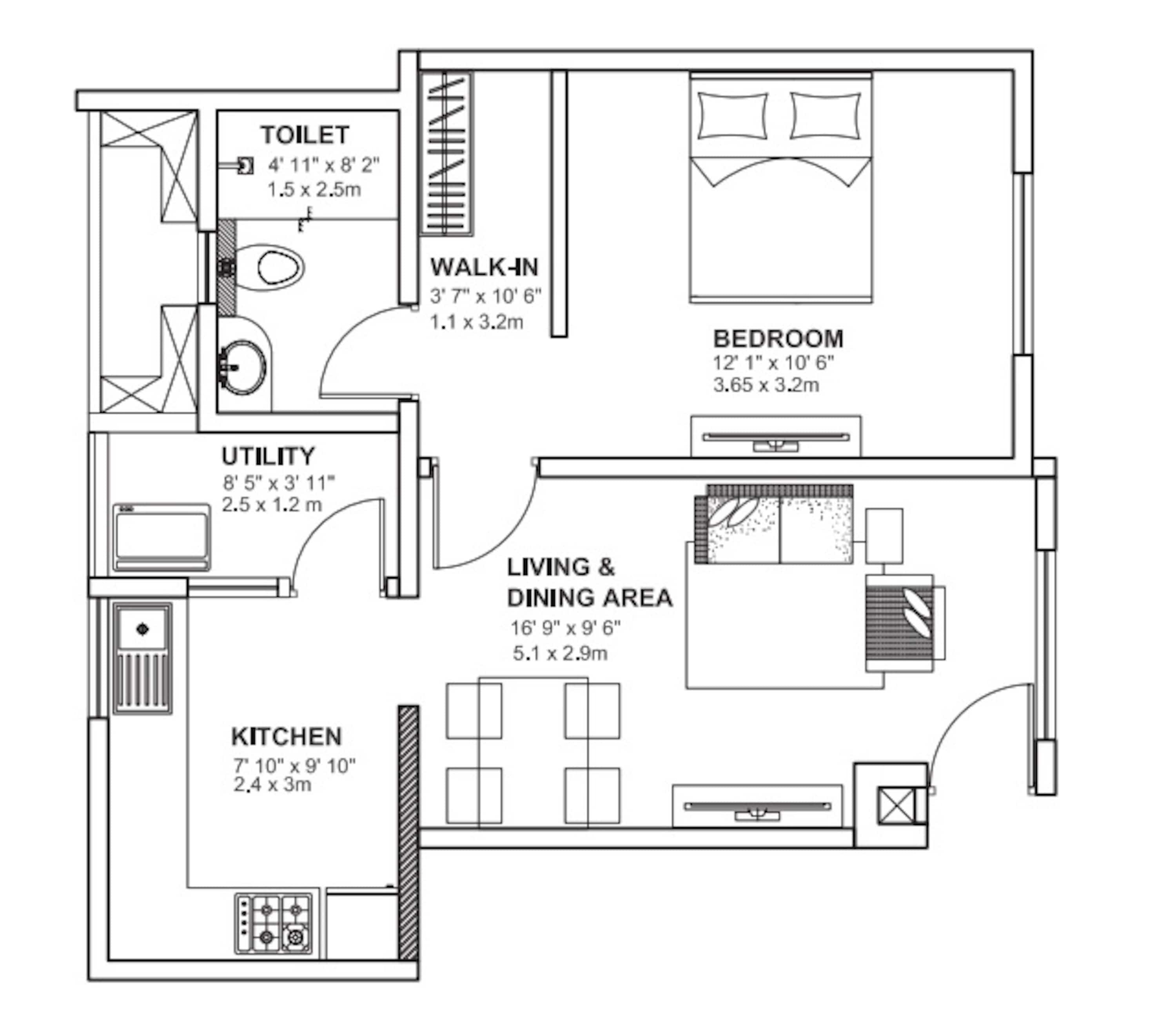 godrej avenues apartment 1bhk 640sqft 61