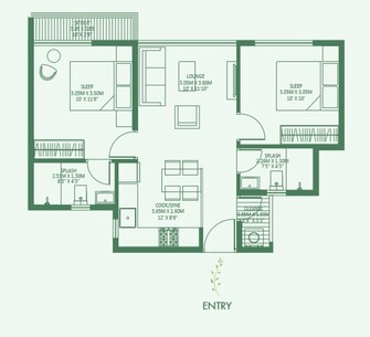 2 BHK Apartment For Rent in Godrej Royale Woods Devanahalli Bangalore  8130806