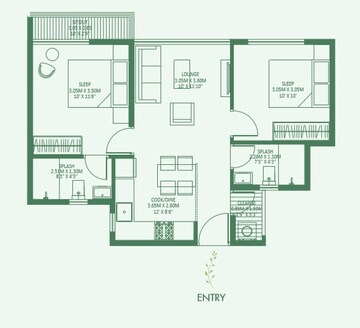  2 BHK Apartment at Godrej Royale Woods, Devanahalli – for Rent