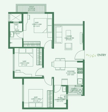  3 BHK Apartment at Godrej Royale Woods, Devanahalli – for Sale