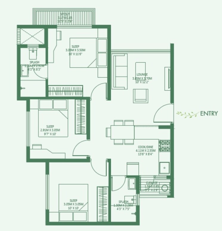 Other, godrej-royale-woods 3 Bedroom 1248 Sq.Ft. Apartment In Devanahalli Bangalore 8726170
