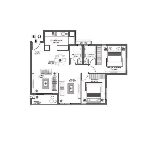  2 BHK Apartment at Godrej E City, Doddathoguru – for Rent