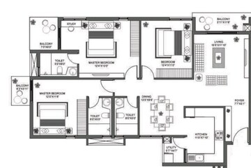  3 BHK Apartment at Godrej E City, Electronic City Phase I – for Rent
