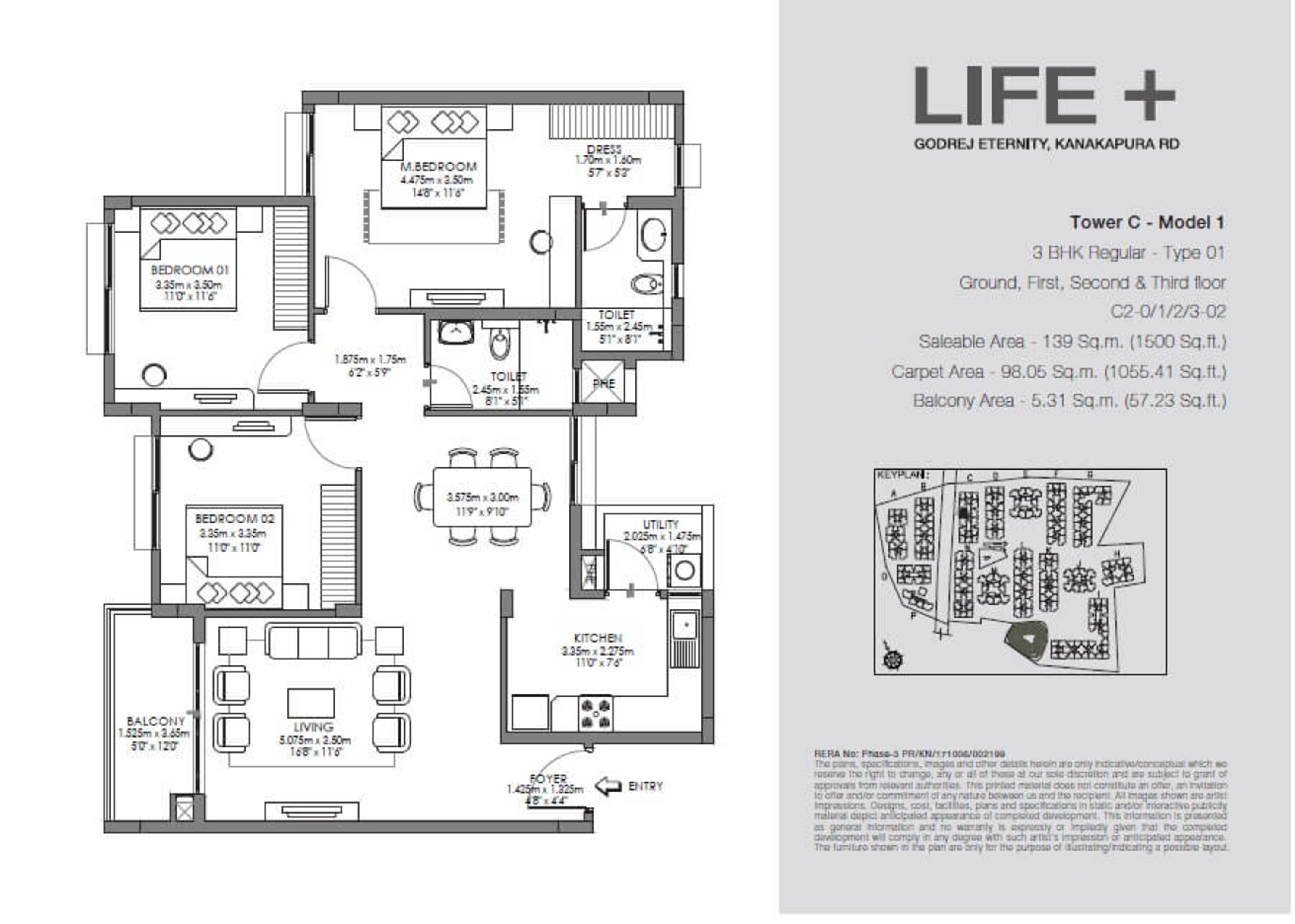 godrej eternity life plus apartment 3bhk 1500sqft 1