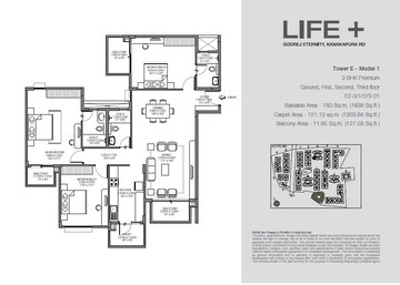  3 BHK Apartment at Godrej Eternity Life Plus, Kanakapura Road – for Sale