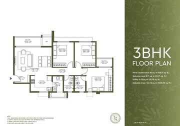  3 BHK Apartment at Godrej Lakeside Orchard, Sarjapur Road – for Sale