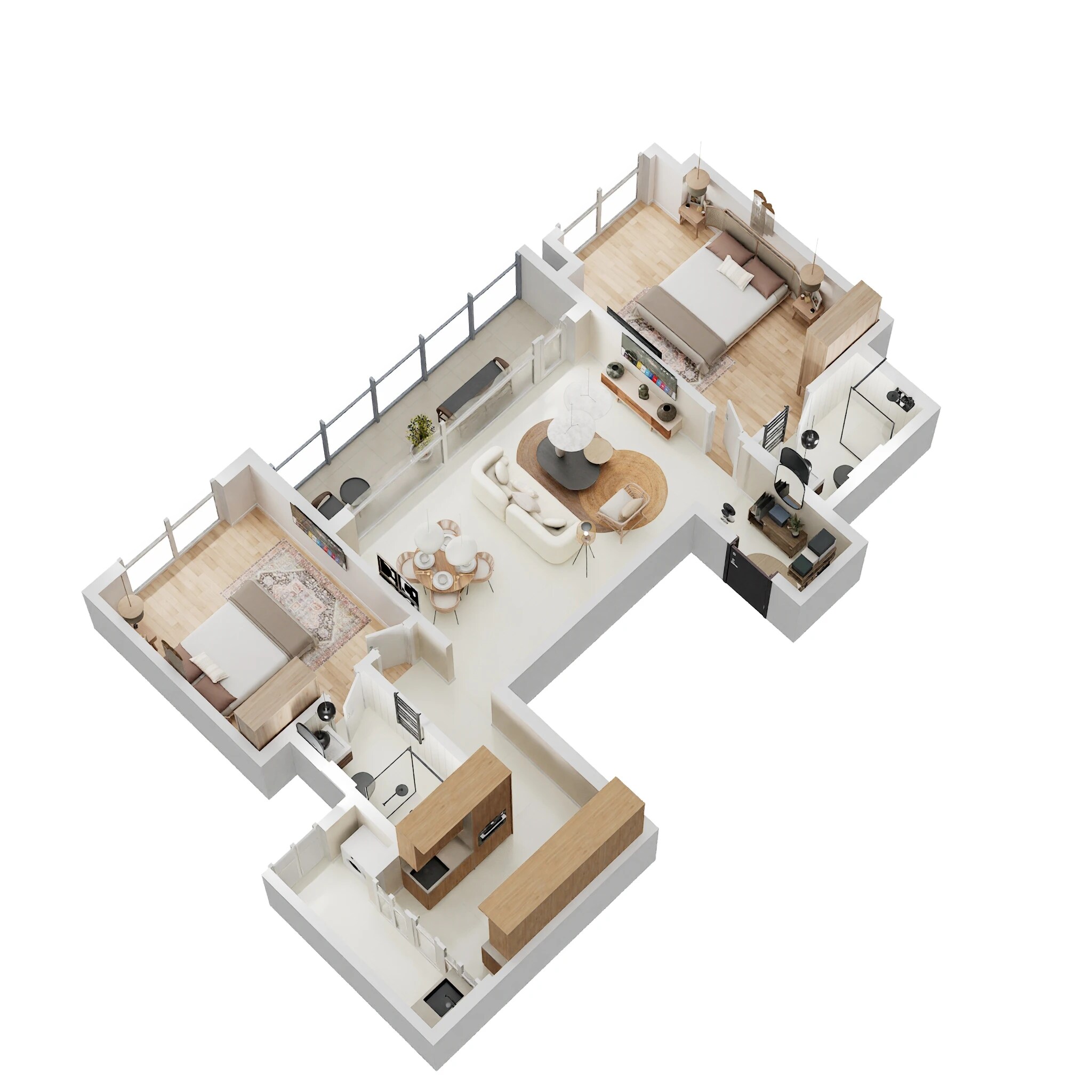 2 BHK 1488 Sq. Ft. Apartment