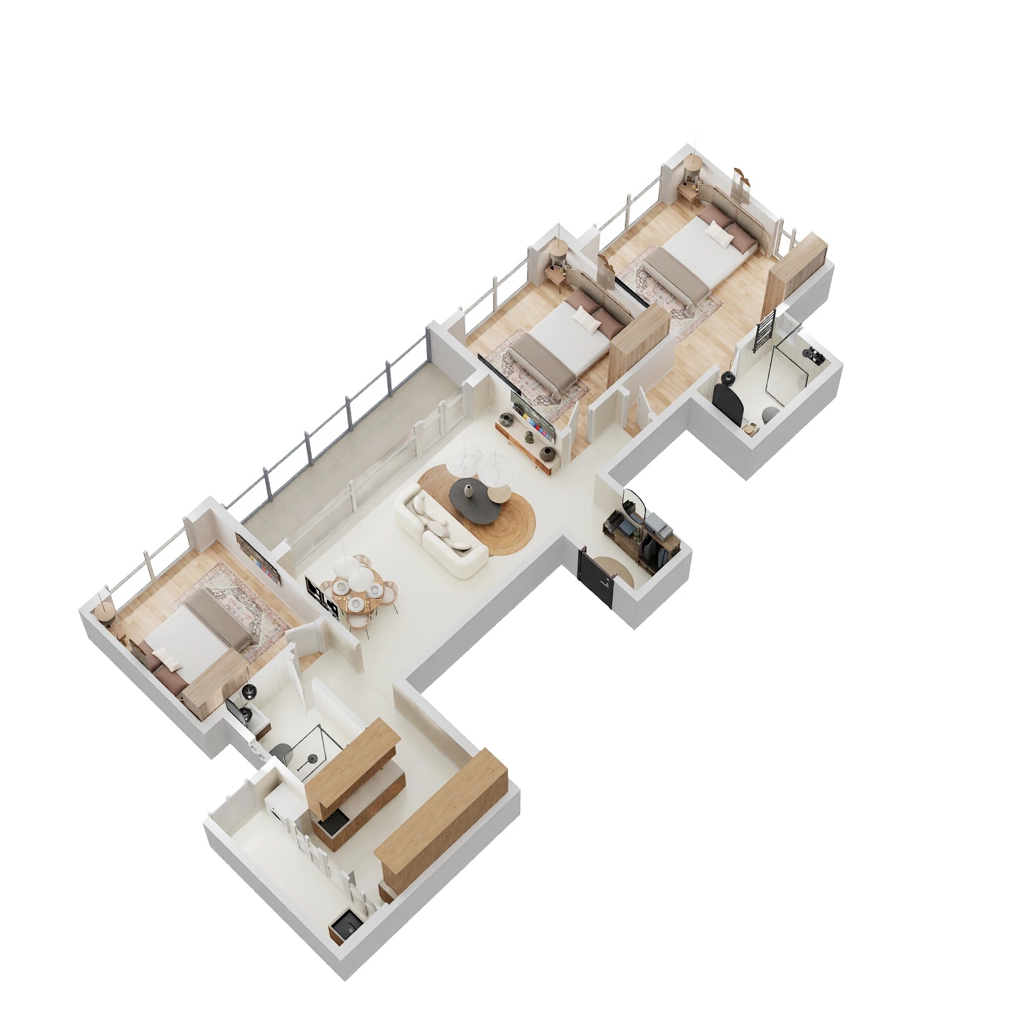 3 BHK 1606 Sq. Ft. Apartment