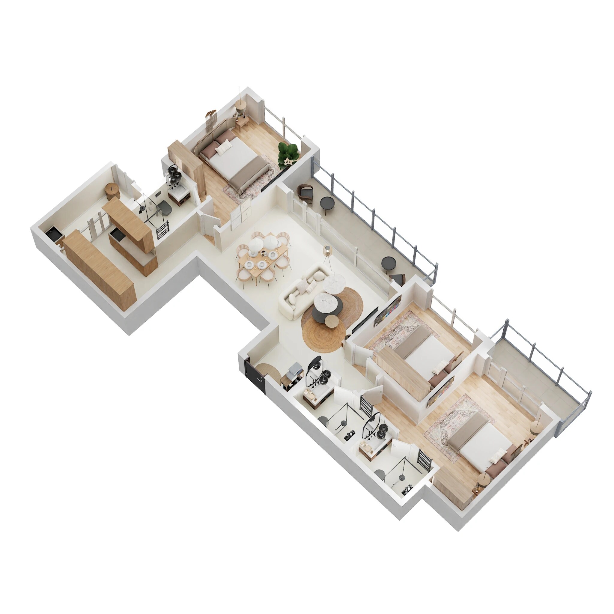 3 BHK 1867 Sq. Ft. Apartment