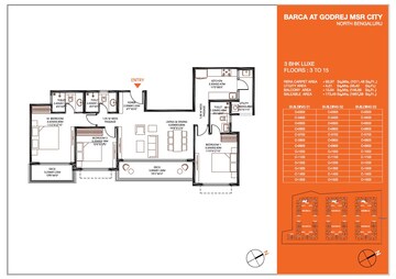  3 BHK Apartment at Godrej MSR City, Shettigere – for Sale