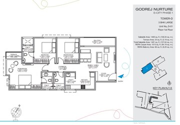  3 BHK Apartment at Godrej Nurture Electronic City, Electronic City Phase I – for Rent