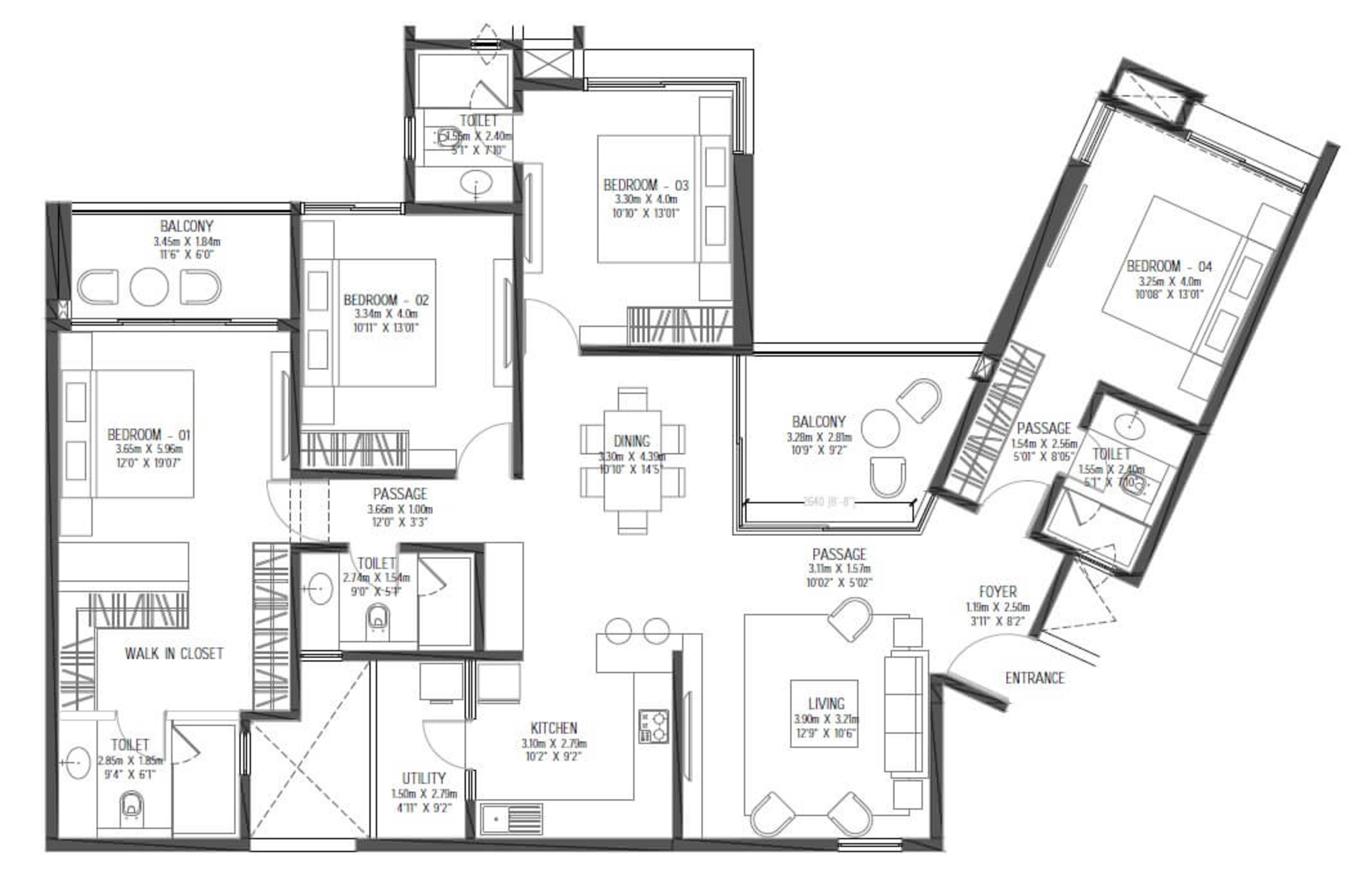 godrej reflections apartment 4bhk 2368sqft 1