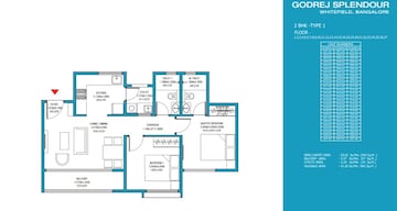  2 BHK Apartment at Godrej Splendour, Whitefield – for Sale