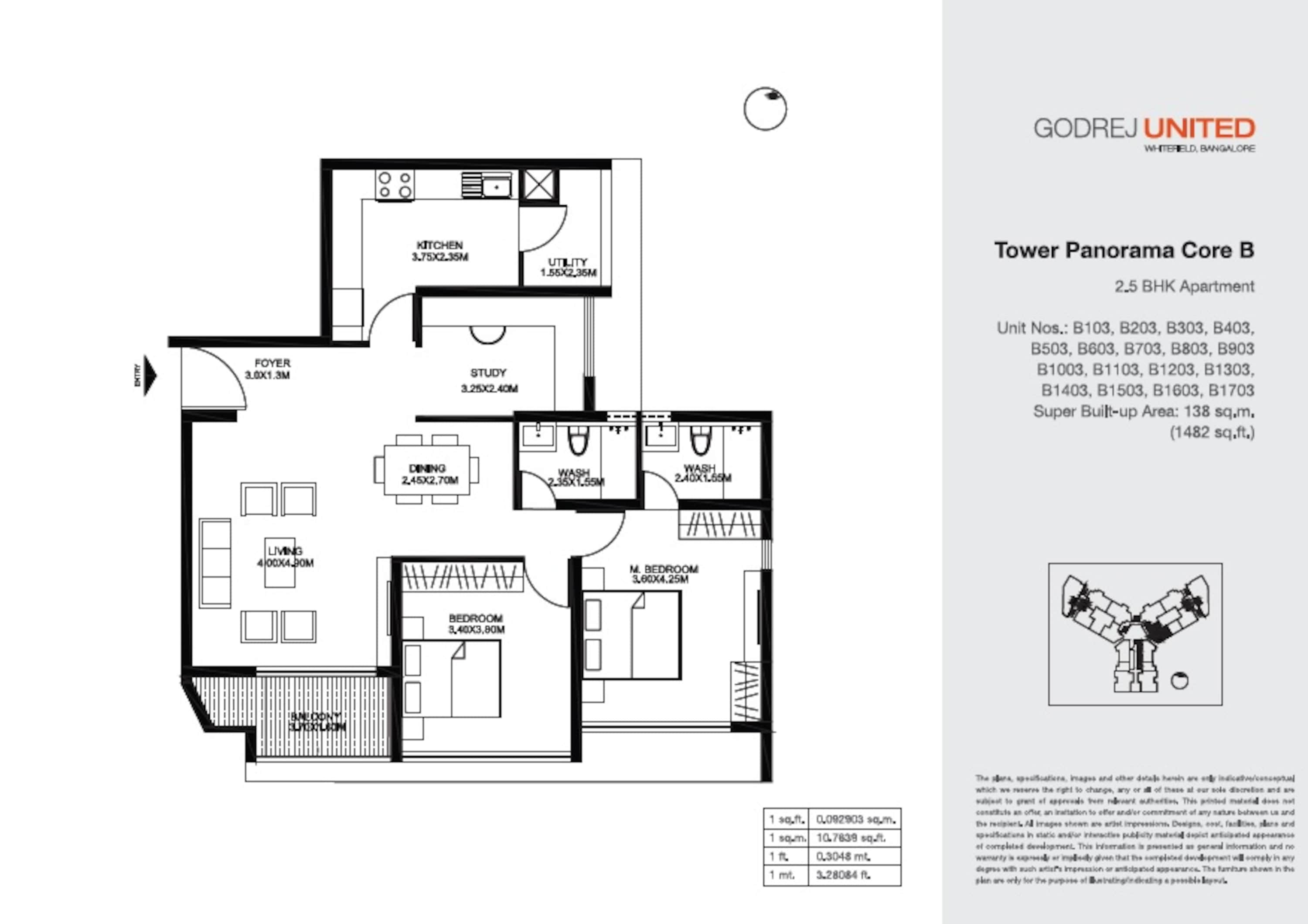 godrej united apartment 2 bhk 1482sqft 20224718144734
