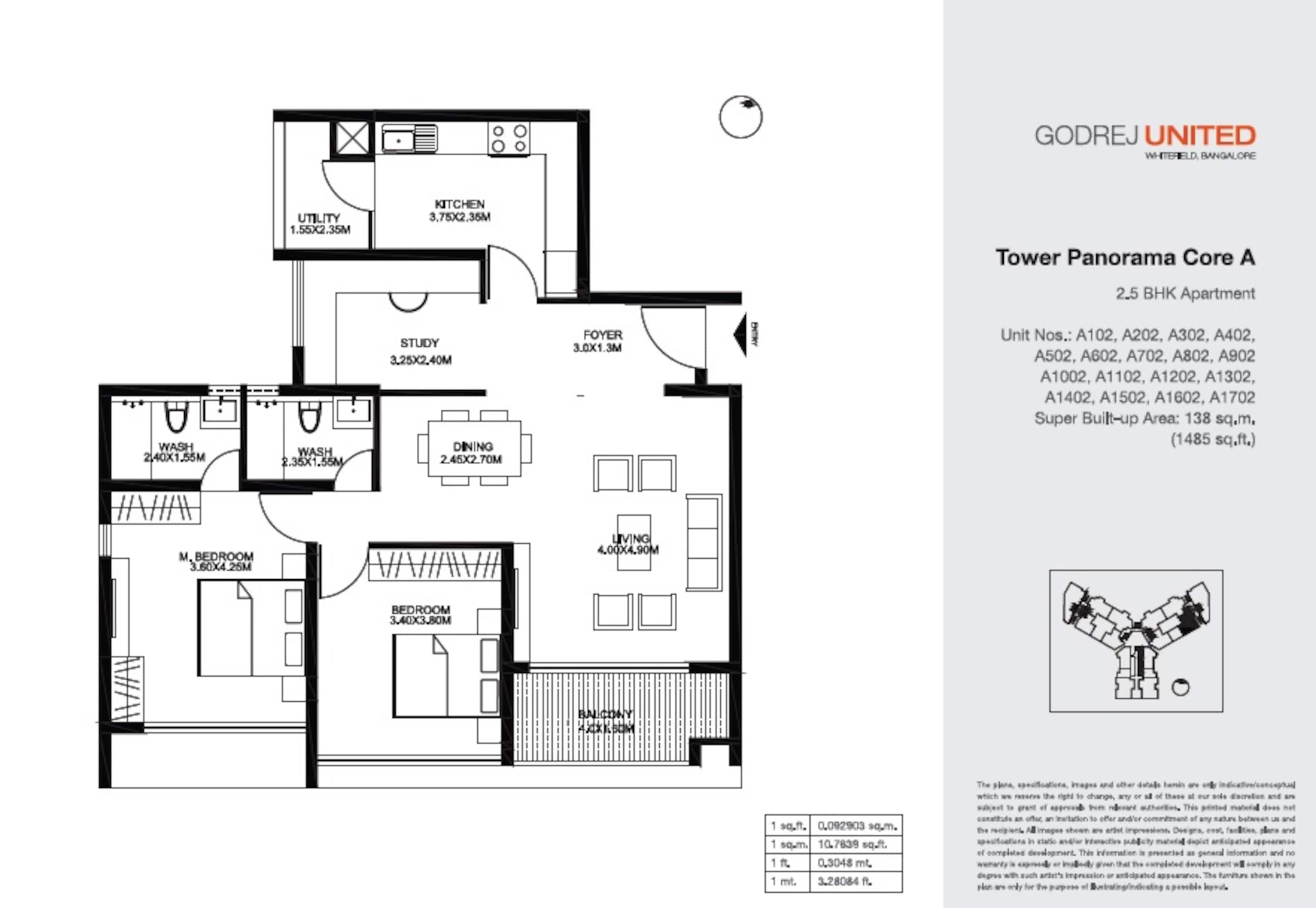 godrej united apartment 2 bhk 1485sqft 20224718144743