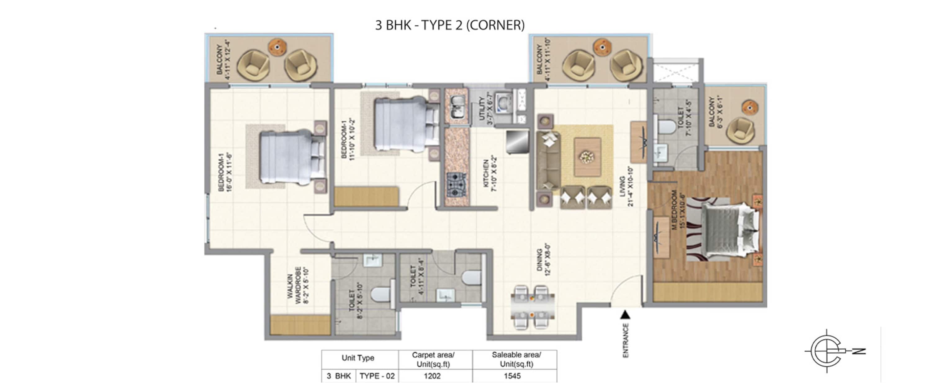golden gate golden days apartment 3bhk 1545sqft 1