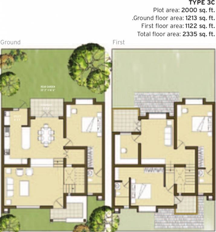 3 BHK 2335 Sq. Ft. Villa