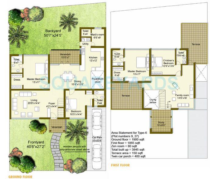 4 BHK 3845 Sq. Ft. Villa