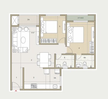  2 BHK Apartment at Goyal Orchid Life, Gunjur – for Sale