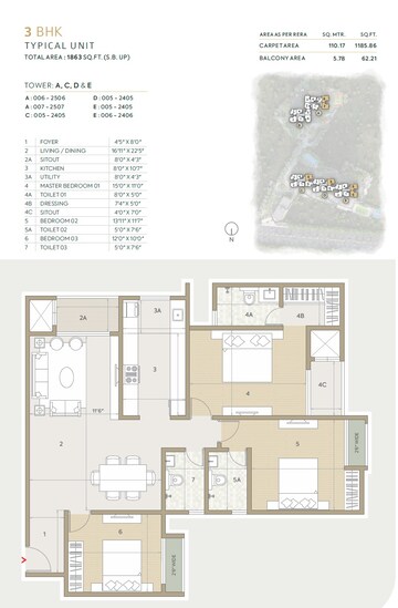  2 BHK Apartment at Goyal Orchid Life, Gunjur – for Sale