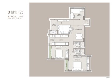  3 BHK Apartment at Goyal Orchid Salisbury, Thanisandra – for Sale